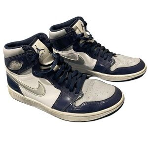 Nike Golf Men's Navy and White High-Top Sneakers